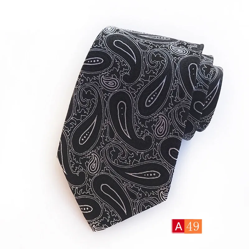 Men's Necktie Paisley Floral Silk Ties for Formal Business Party  | A039