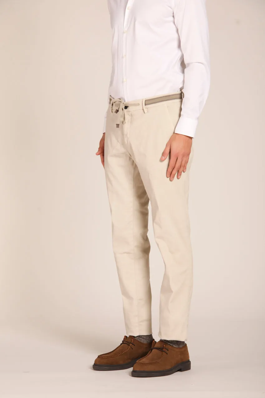 Milano Flex men's chino pants in gabardine stretch extra slim fit