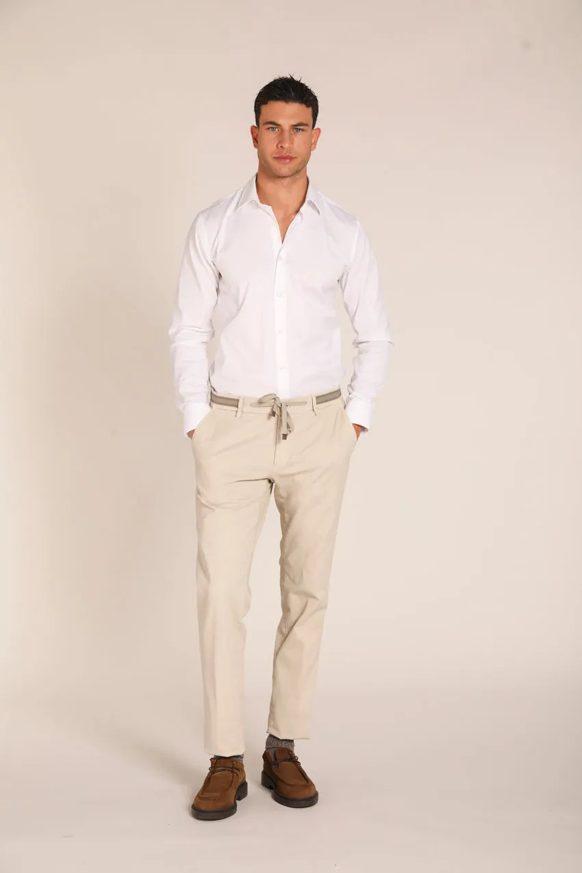 Milano Flex men's chino pants in gabardine stretch extra slim fit