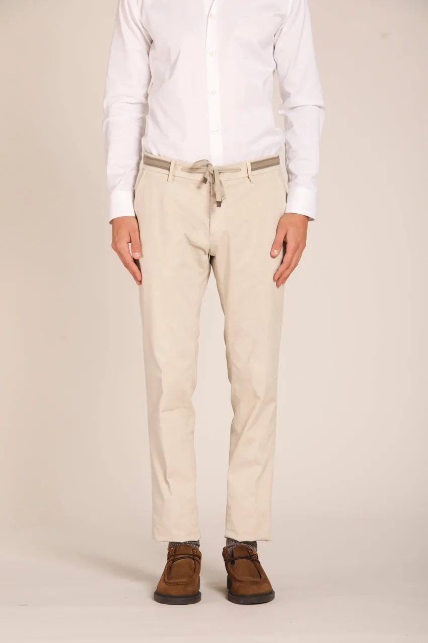 Milano Flex men's chino pants in gabardine stretch extra slim fit