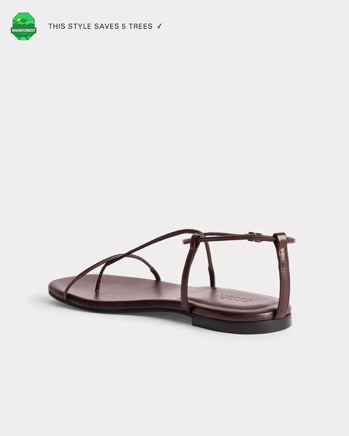 Minimal Evening Sandal | Chocolate