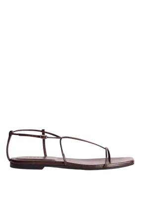 Minimal Evening Sandal | Chocolate