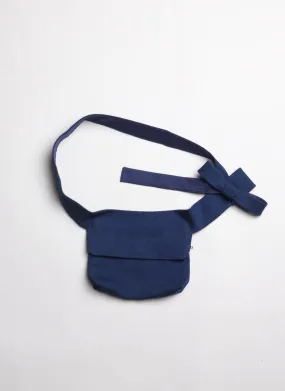 Multi Flow Denim Waist Belt Bicycle Bag - Dark Blue