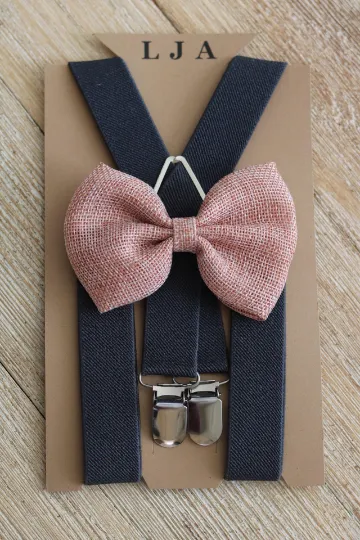 Navy Elastic Suspenders