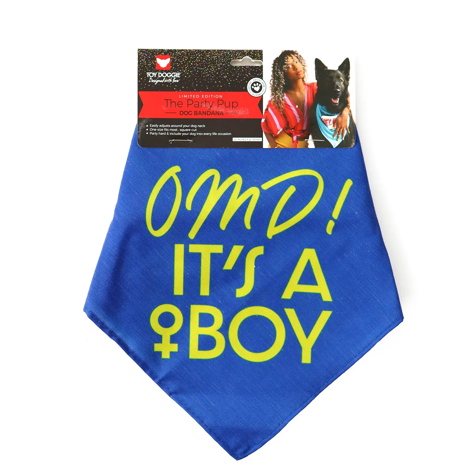 Oh my dog! It's a Boy! Dog Bandana