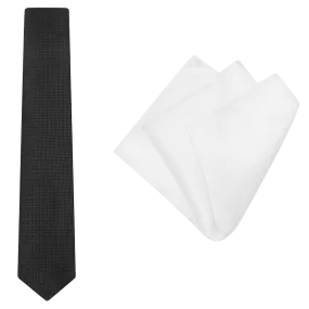 Plain Black Hank Tie