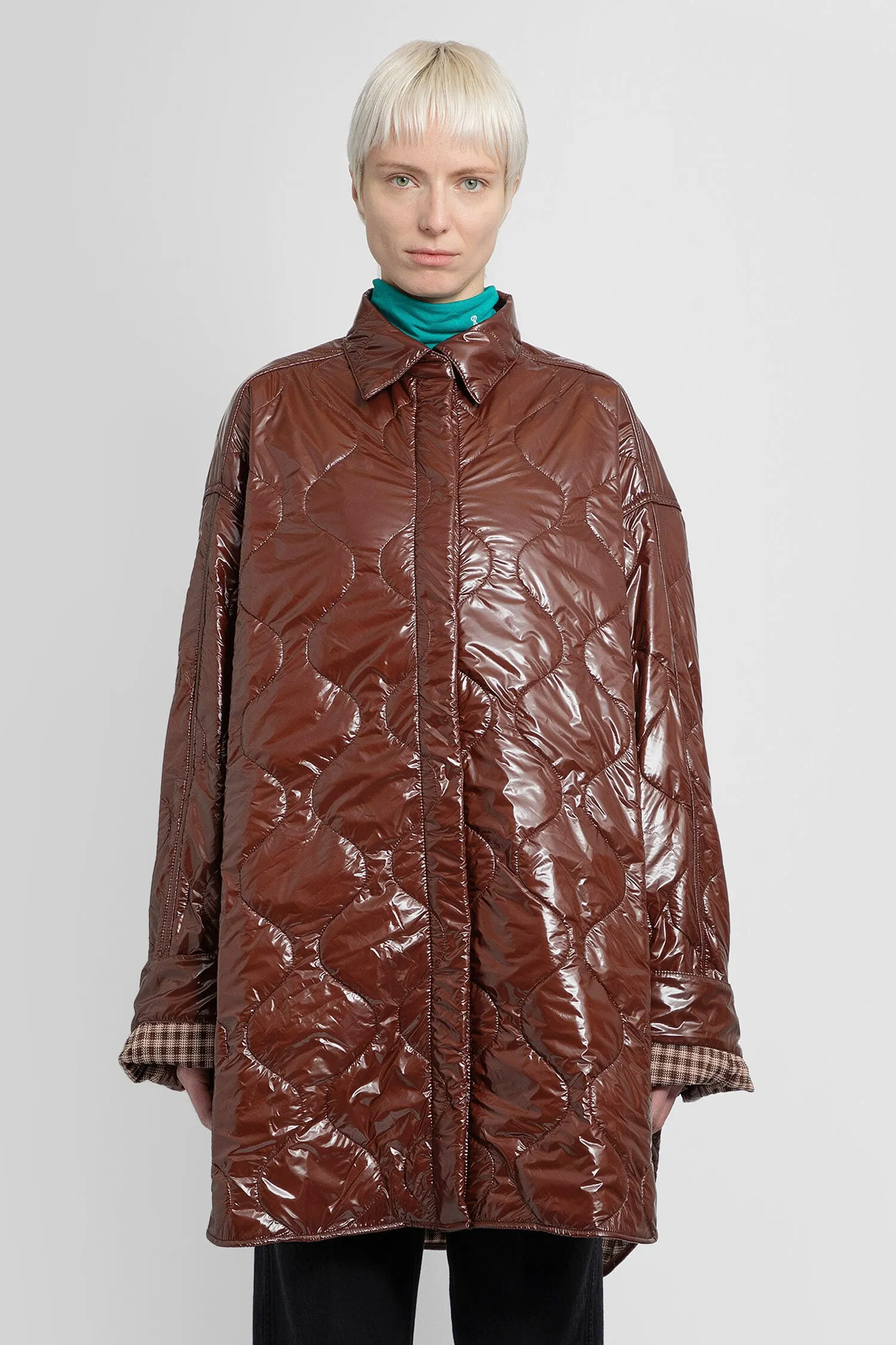 RAF SIMONS WOMAN BROWN COATS