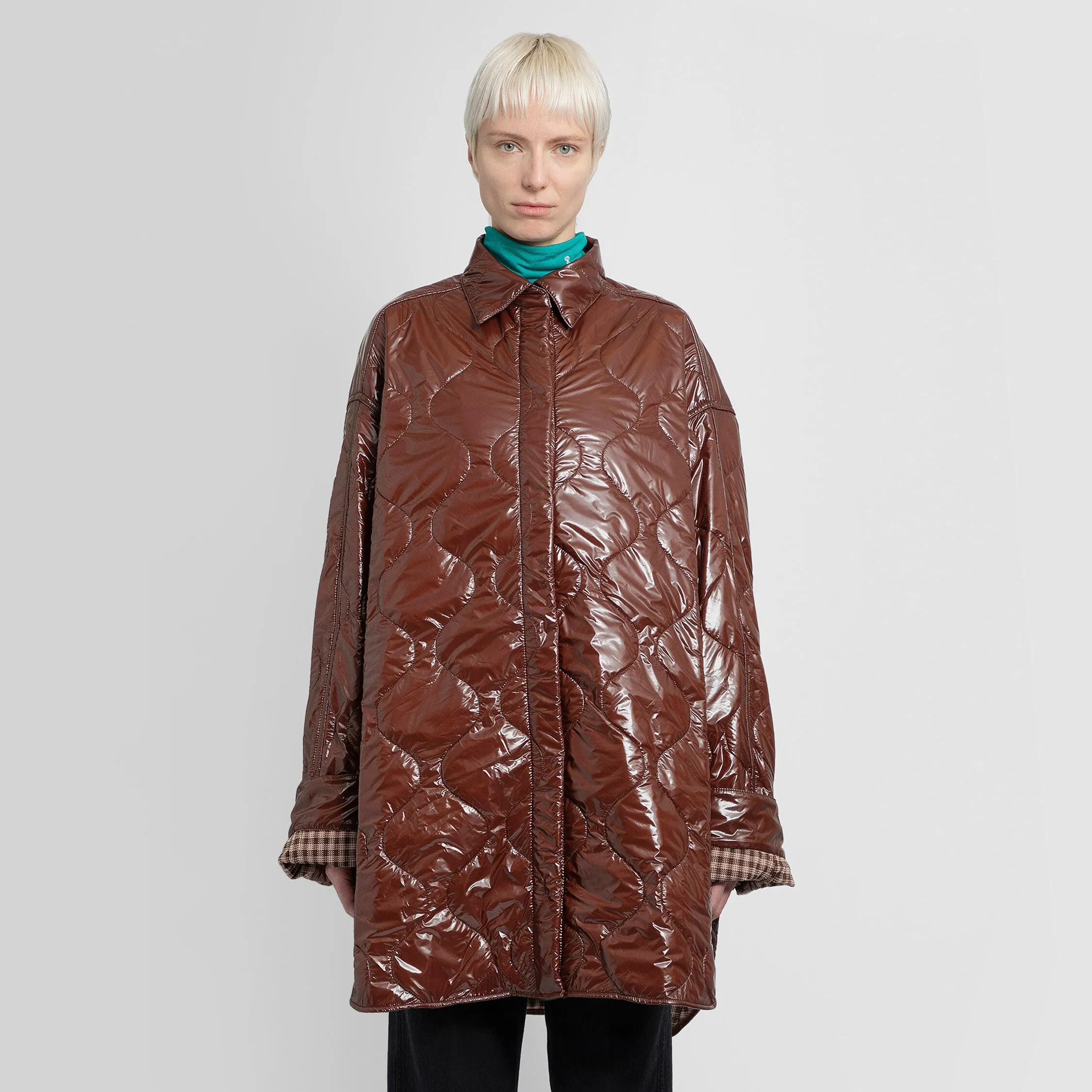 RAF SIMONS WOMAN BROWN COATS