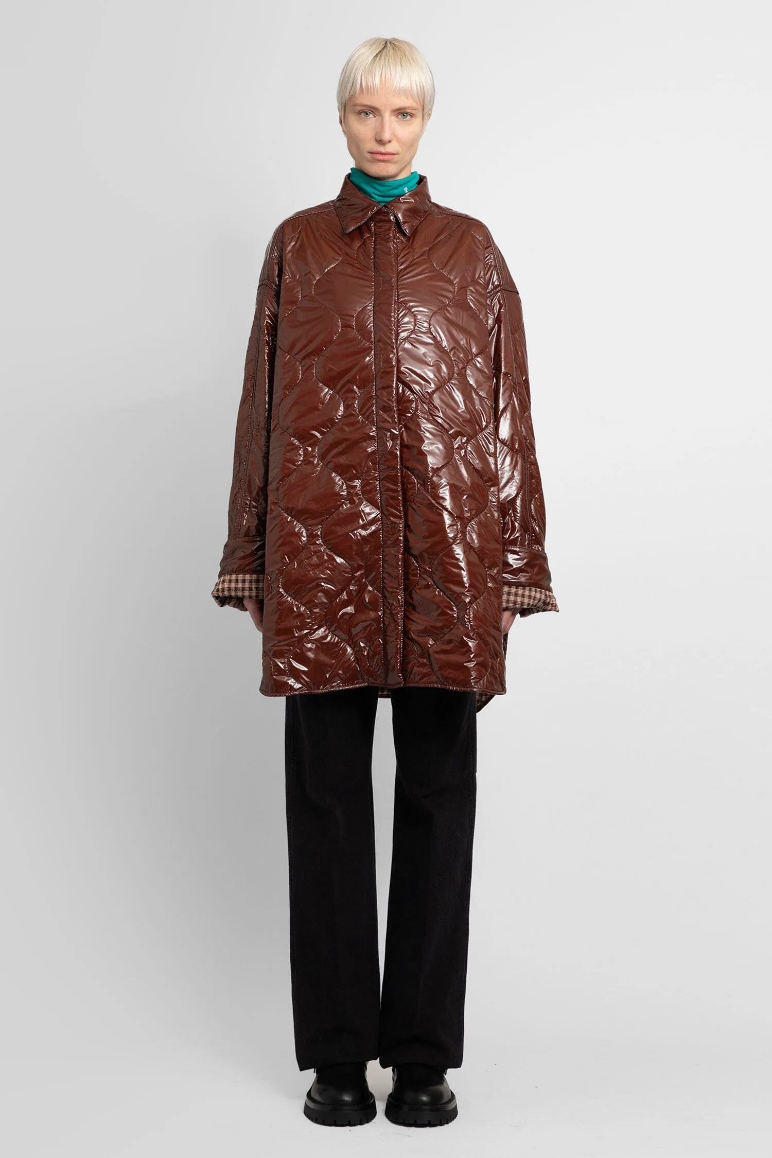 RAF SIMONS WOMAN BROWN COATS