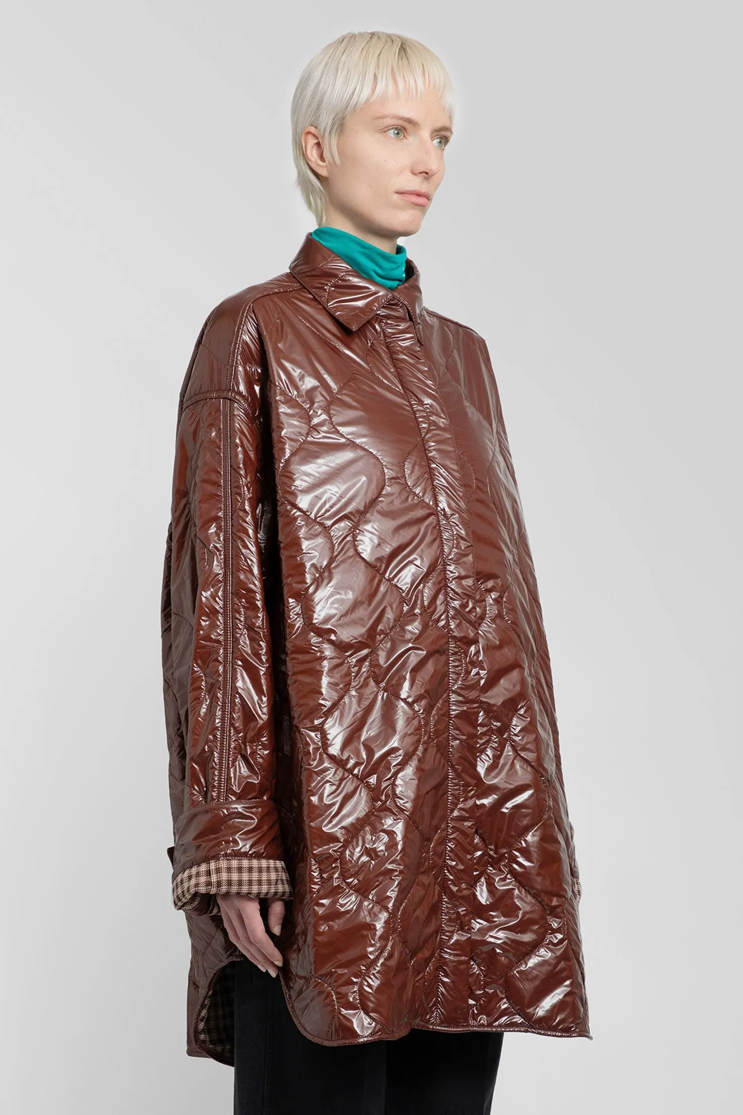 RAF SIMONS WOMAN BROWN COATS