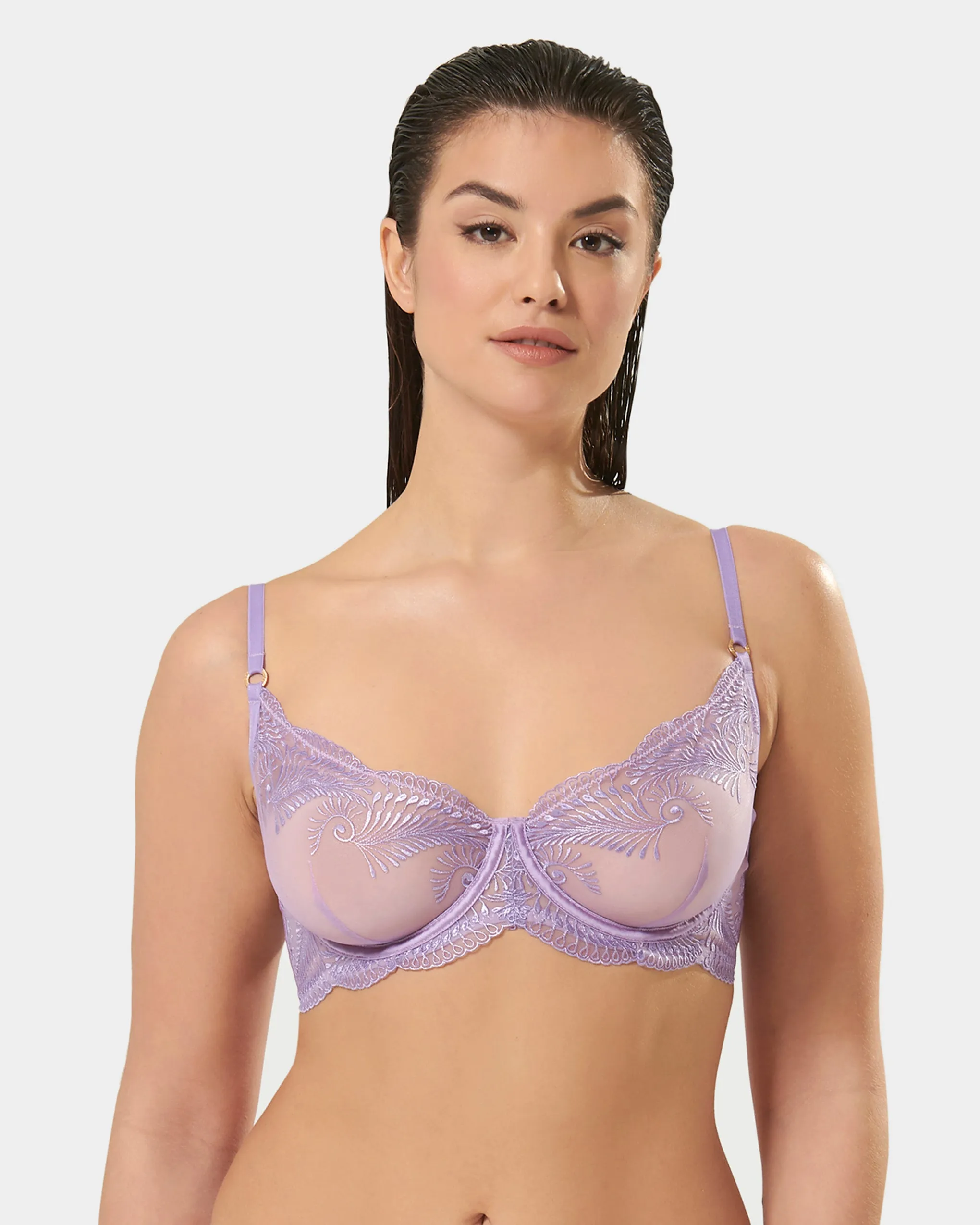 Rafaela Wired Bra Purple Rose