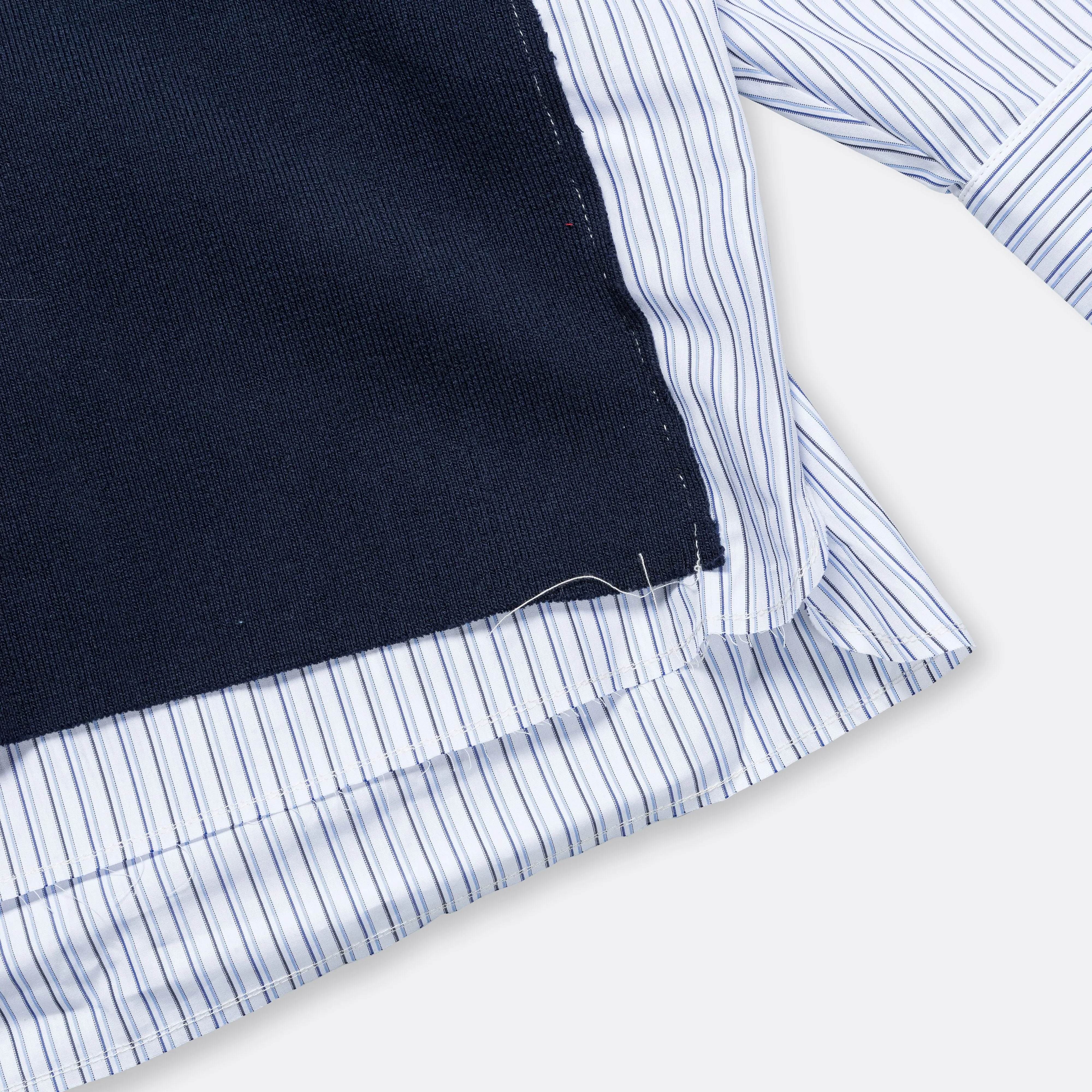 Research Rib Piece Shirt - Blue