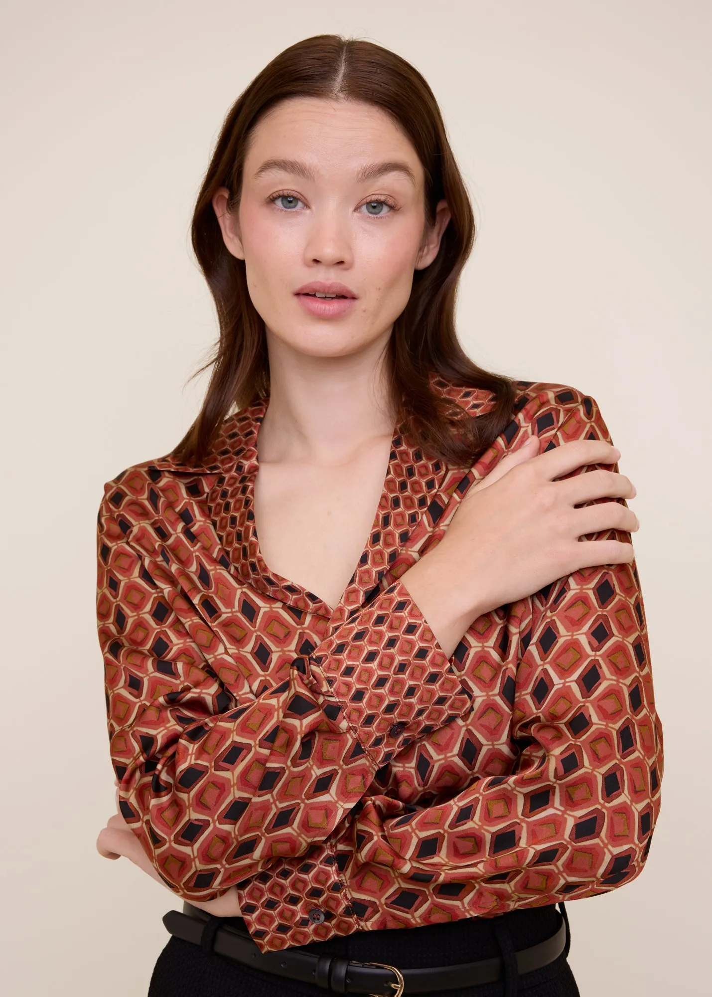 Retro viscose blouse