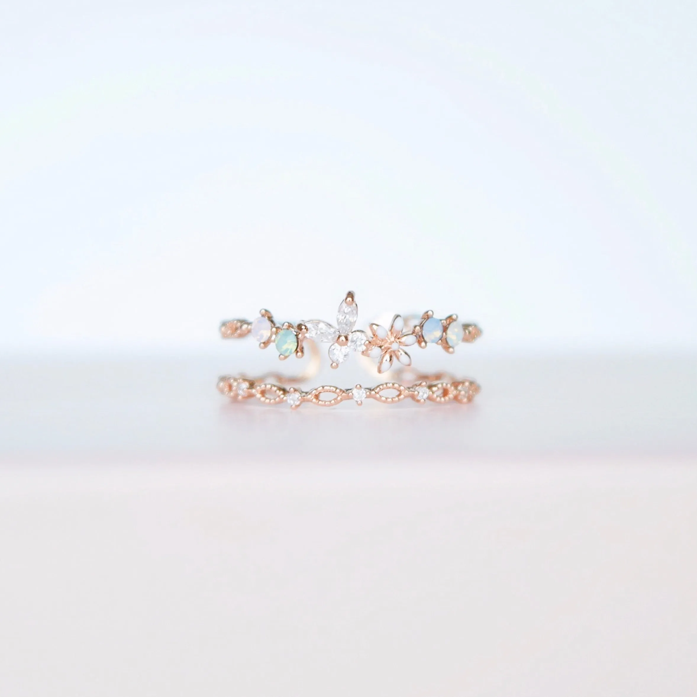 Rose Gold Encyst Ring