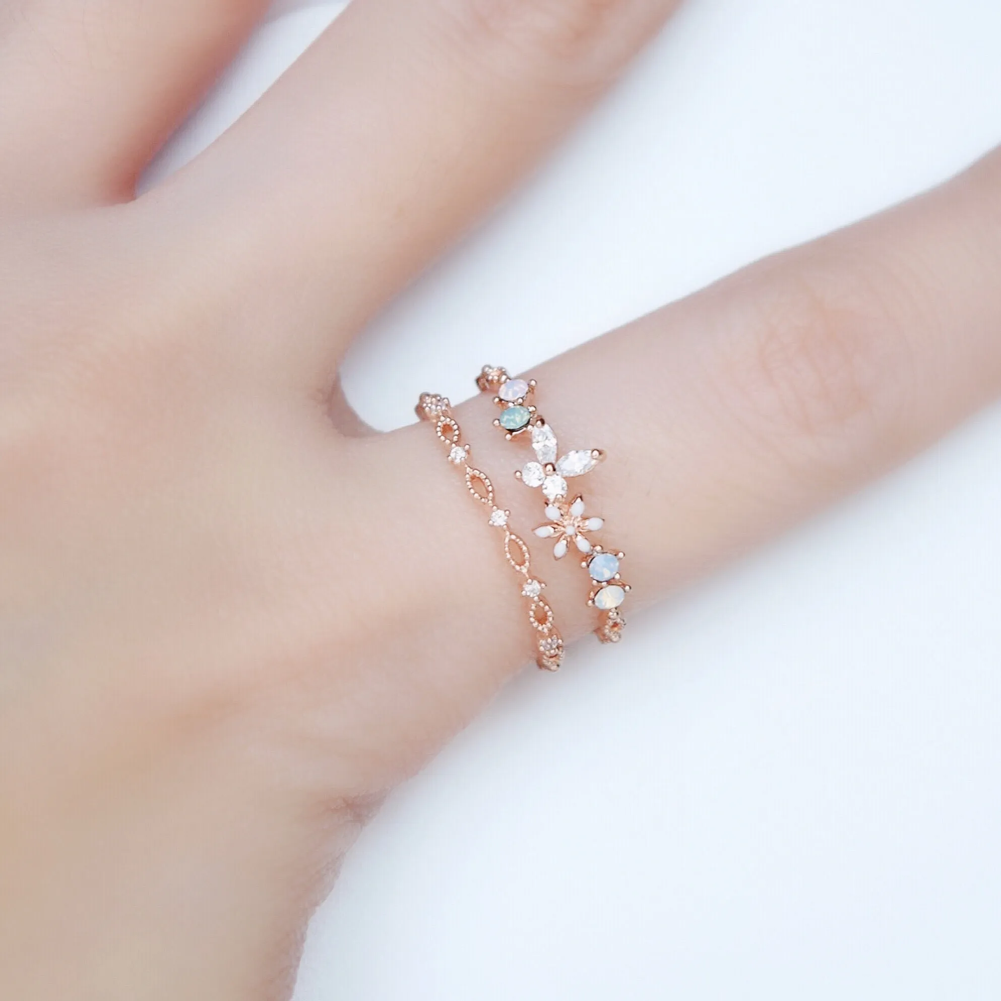 Rose Gold Encyst Ring