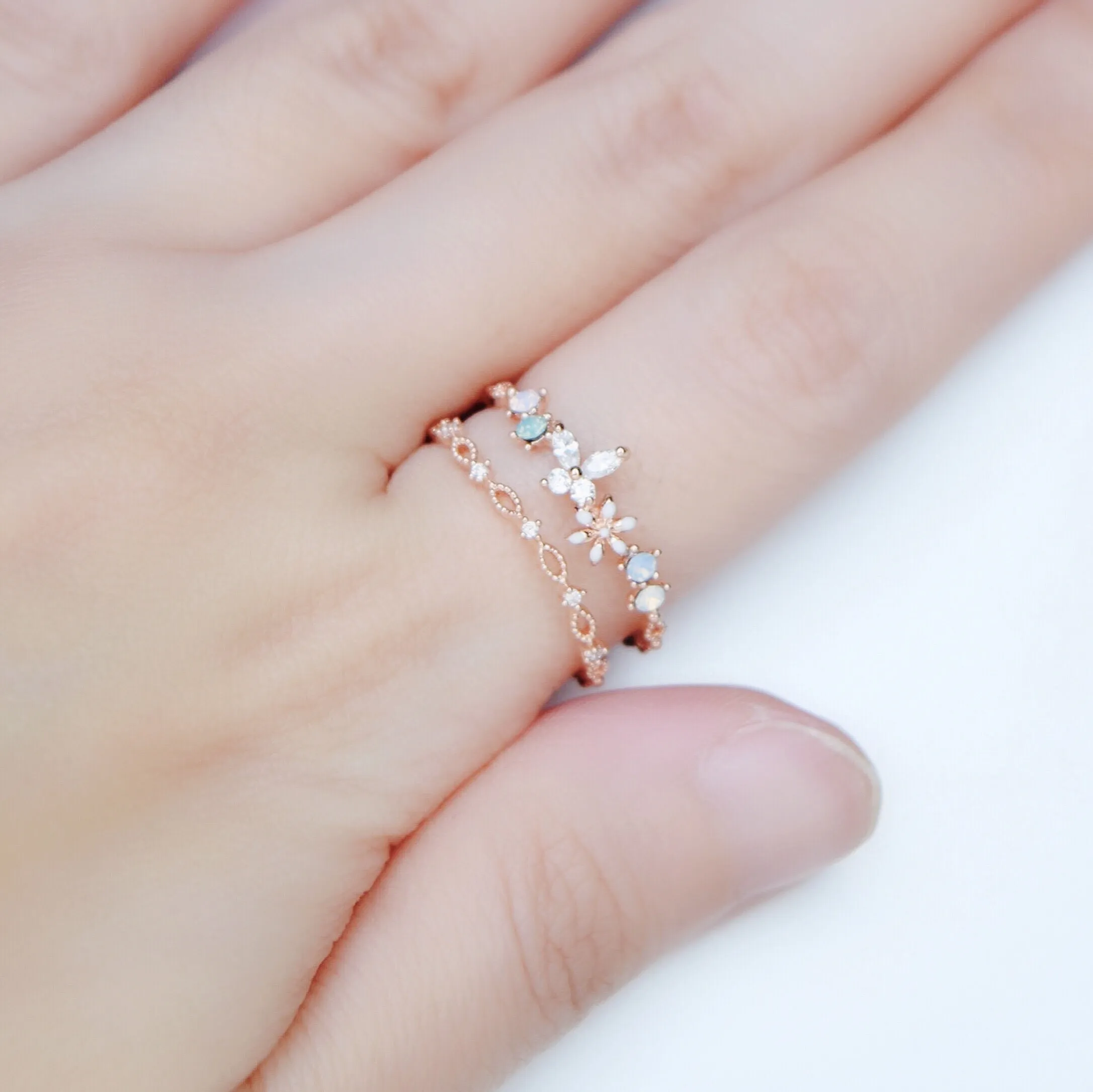 Rose Gold Encyst Ring