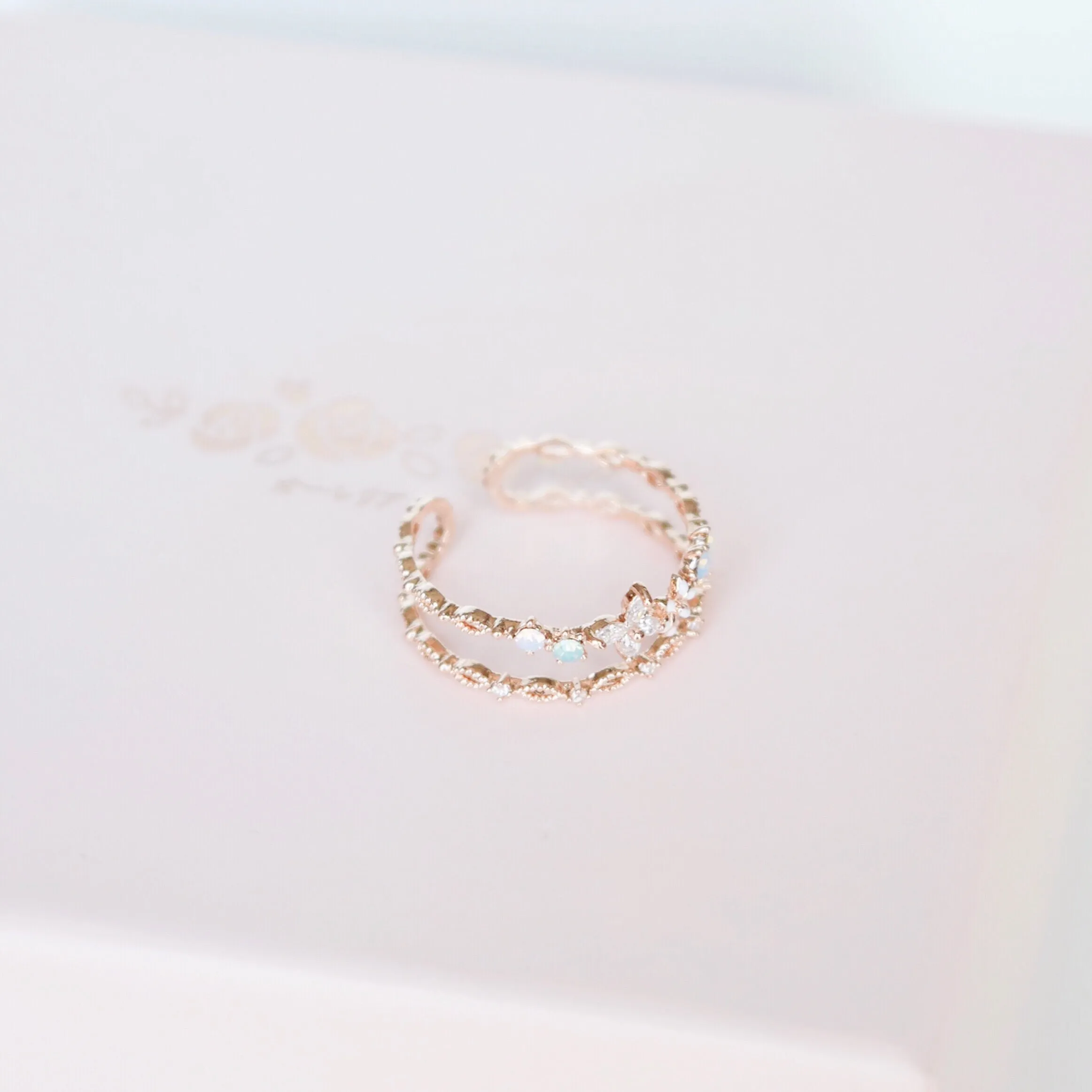 Rose Gold Encyst Ring