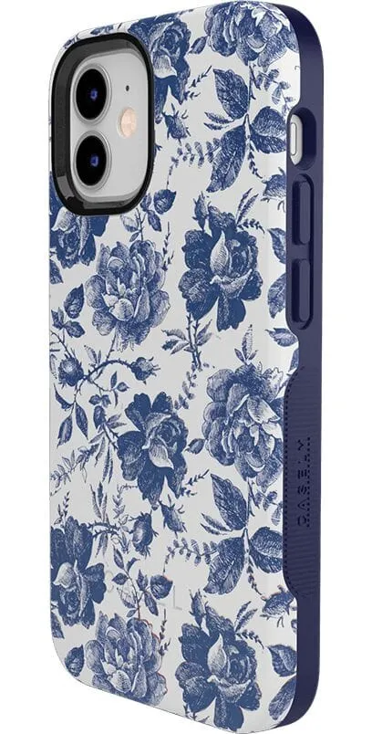 Rose to Fame | Blue & White Rose Floral Case