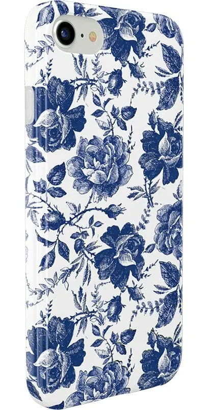 Rose to Fame | Blue & White Rose Floral Case