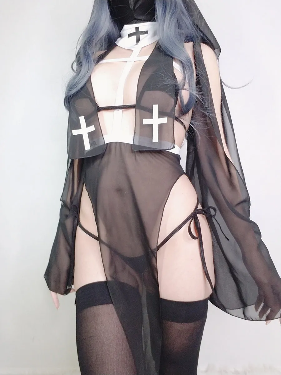 Saint/Sinner Sheer Nun Set