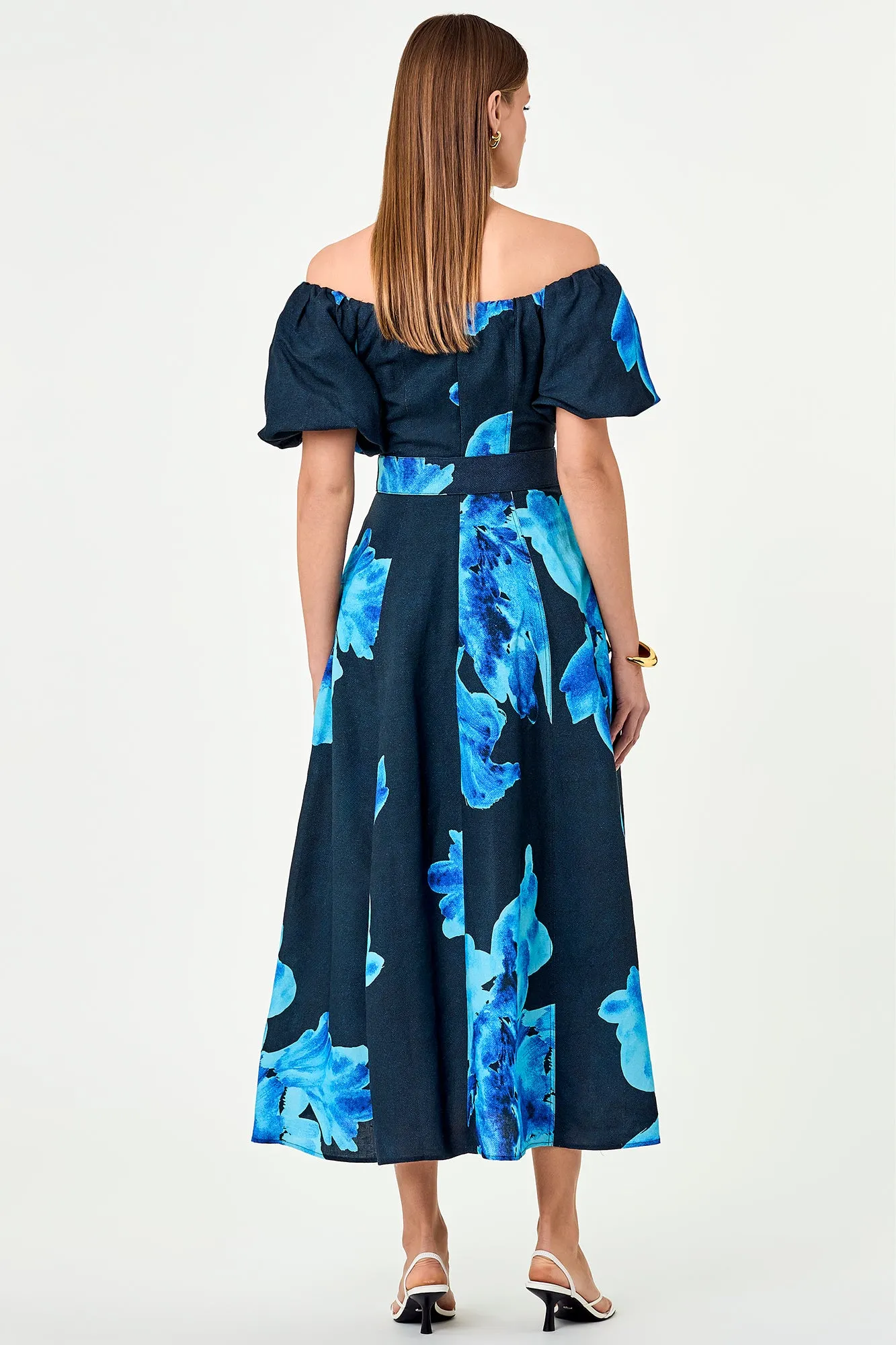 Santha Dress - Thalia Floral Navy