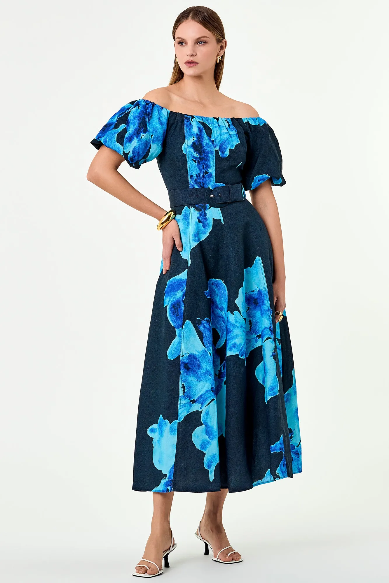 Santha Dress - Thalia Floral Navy