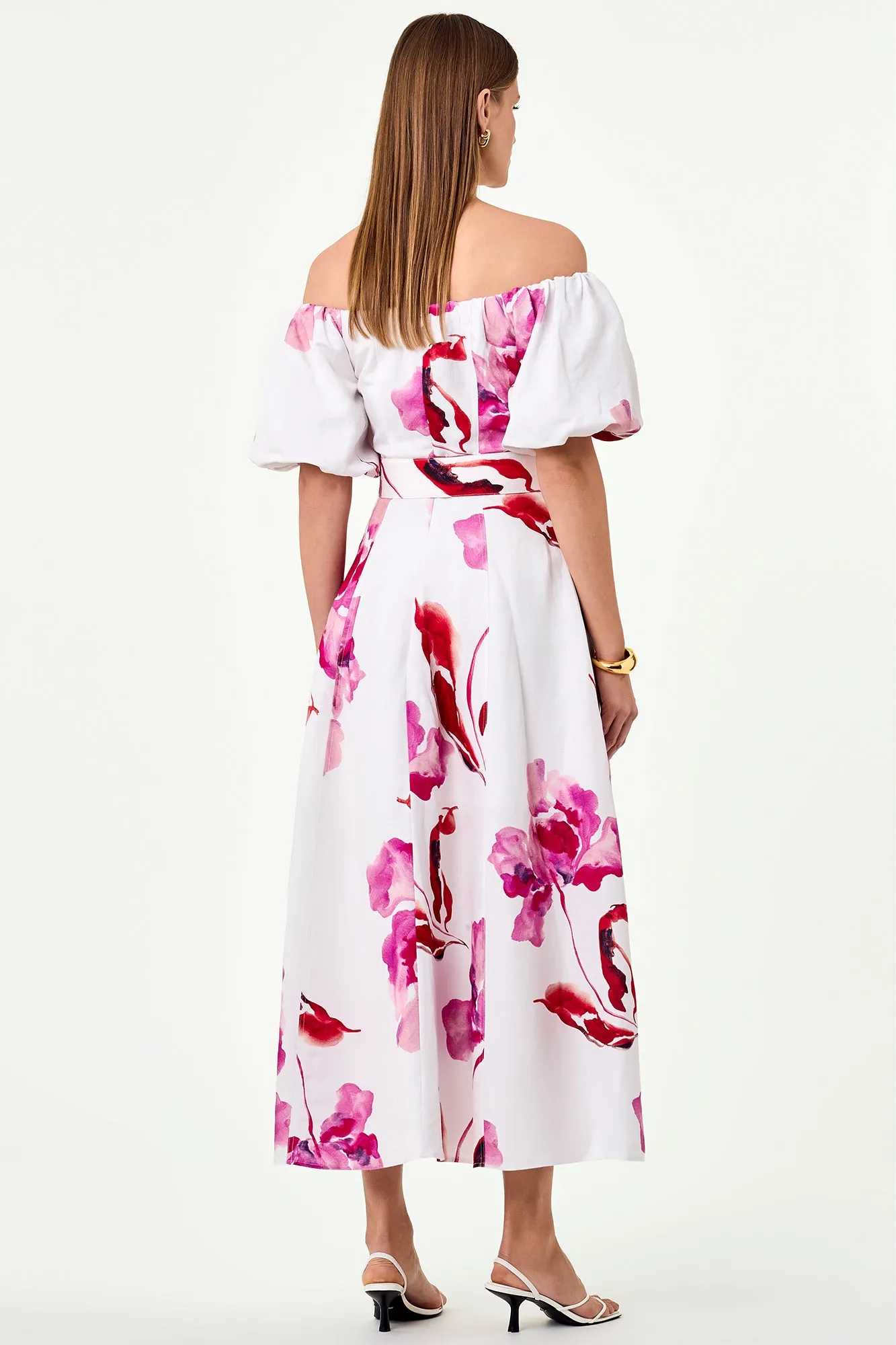 Santha Dress - Zoe Floral Ivory