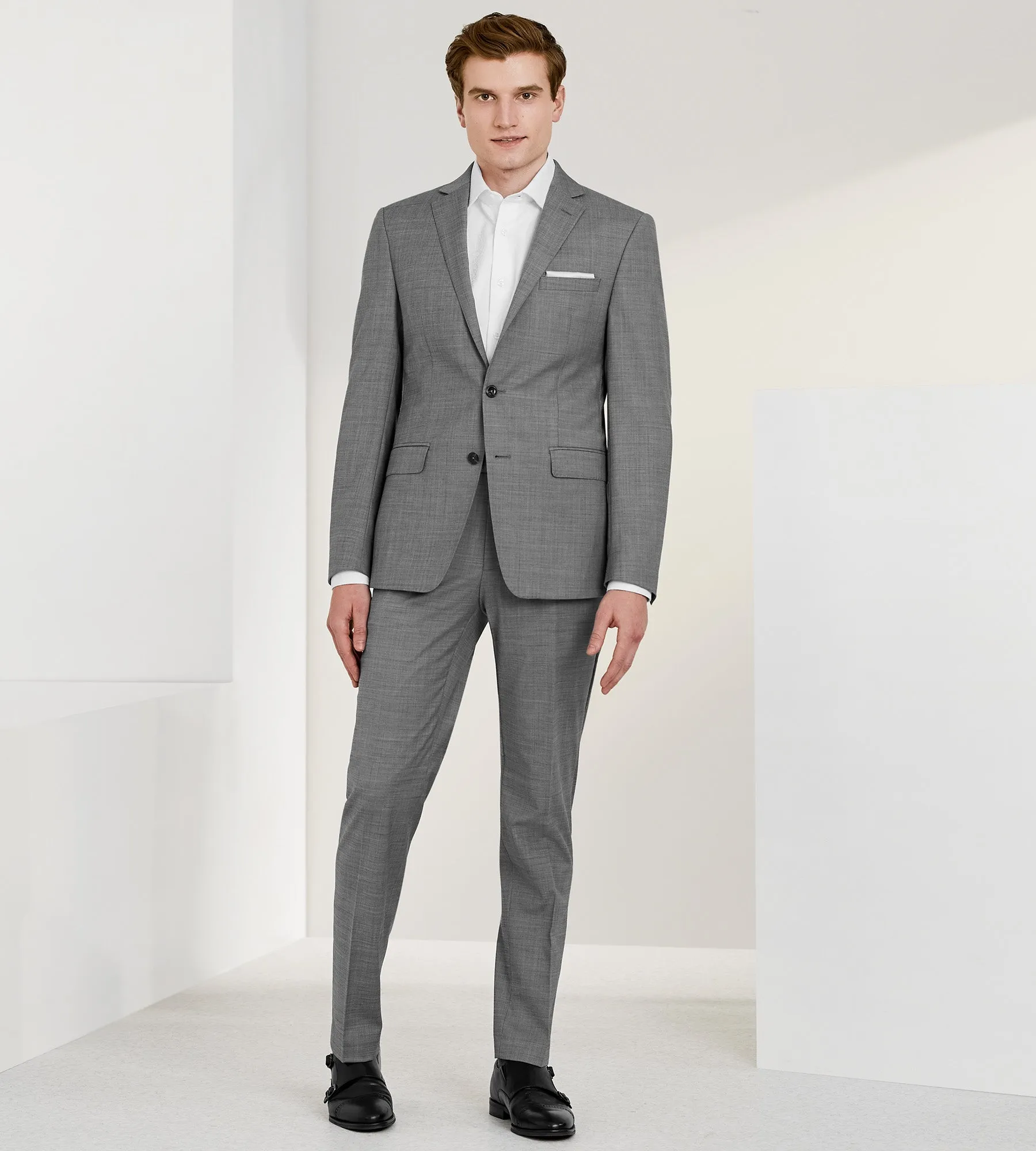 Slim Fit Stretch Solid Suit