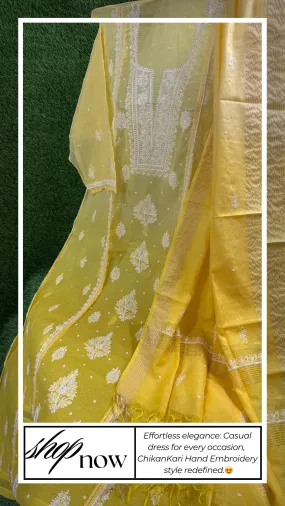 Soft Chanderi dress | Semi-Stitched suits | Embellished Elegance | Elegant Ethnics | Semi-Stitched Styles