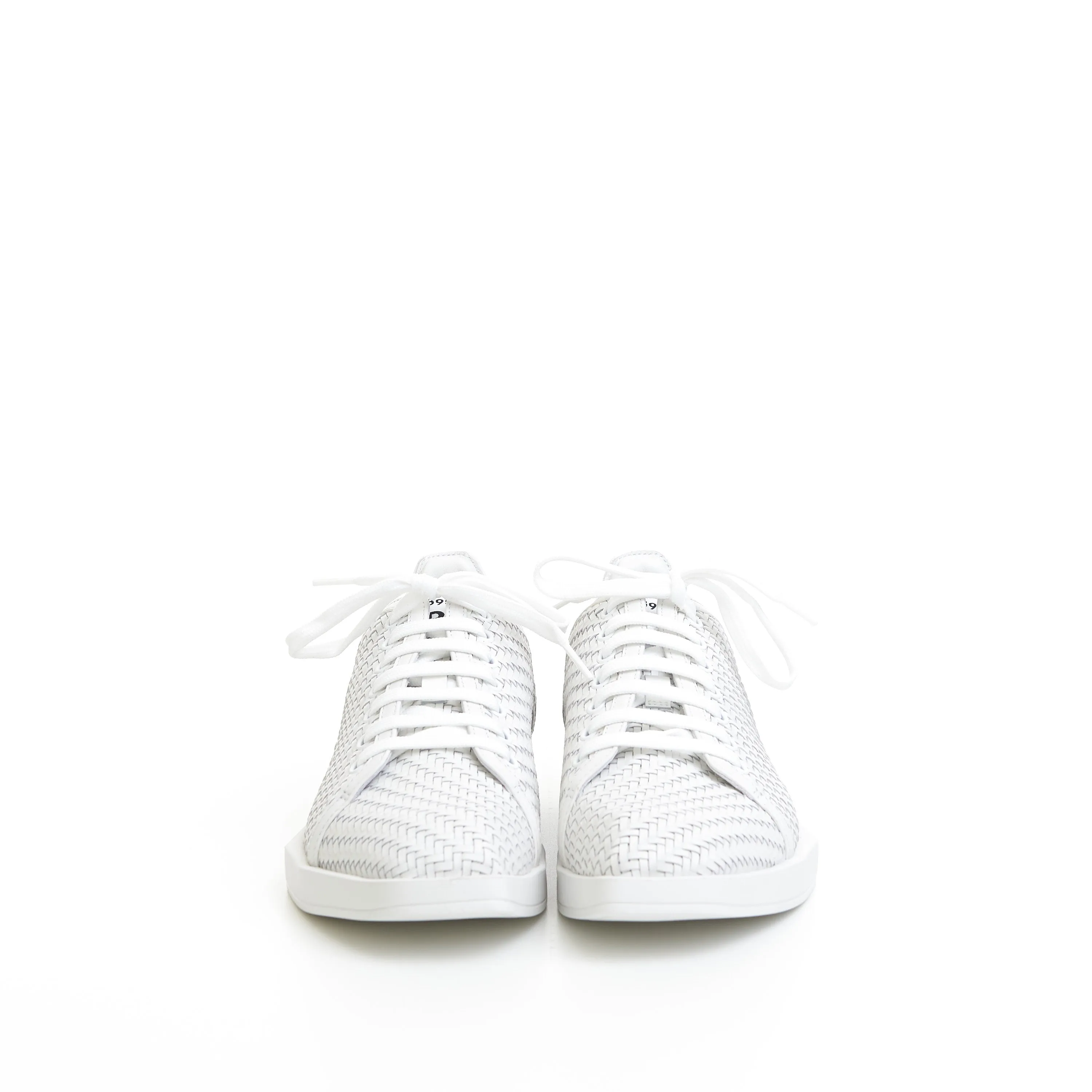 Stellar Sneakers In White Braided Calf Leather