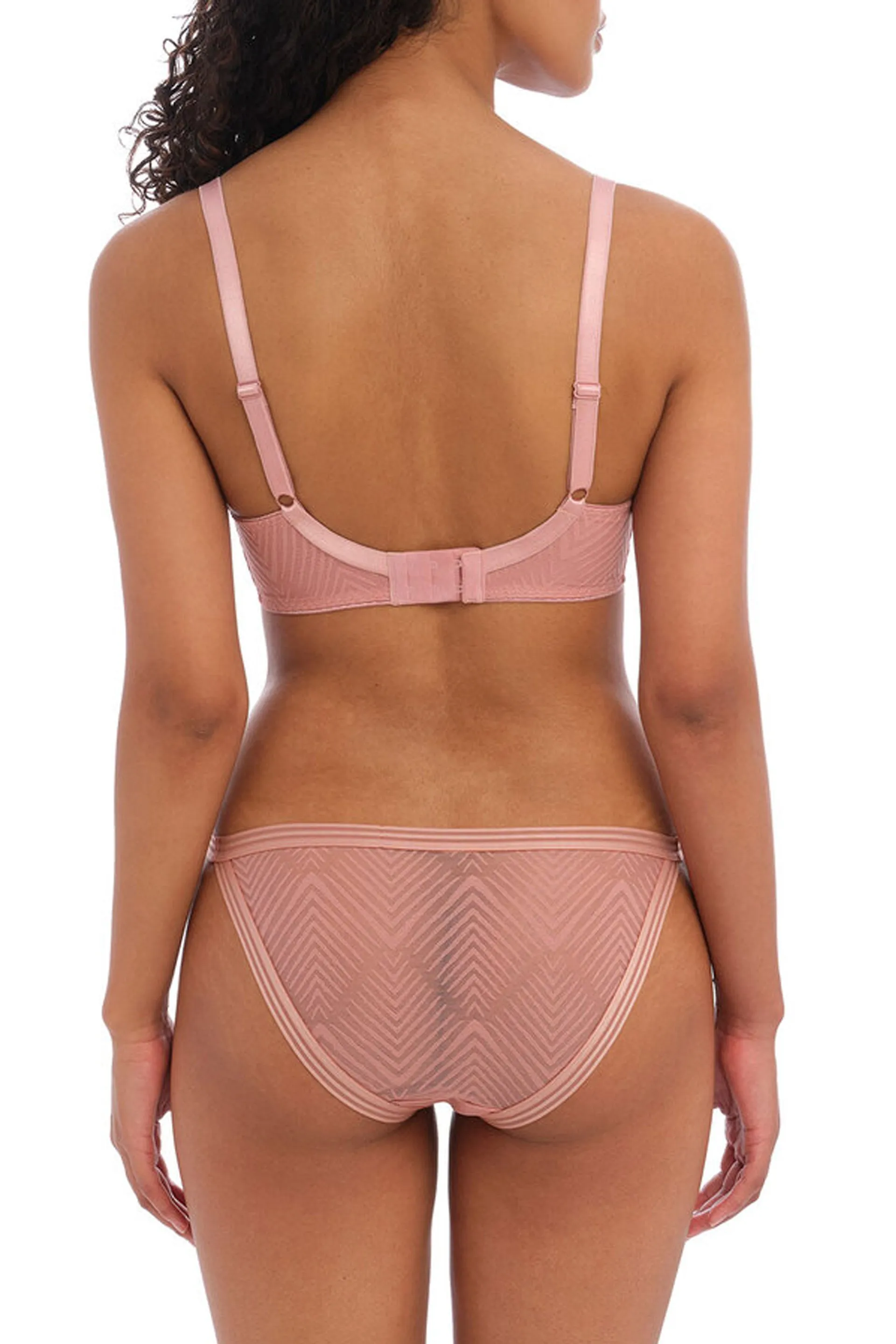 Tailored Plunge Bra Ash Rose