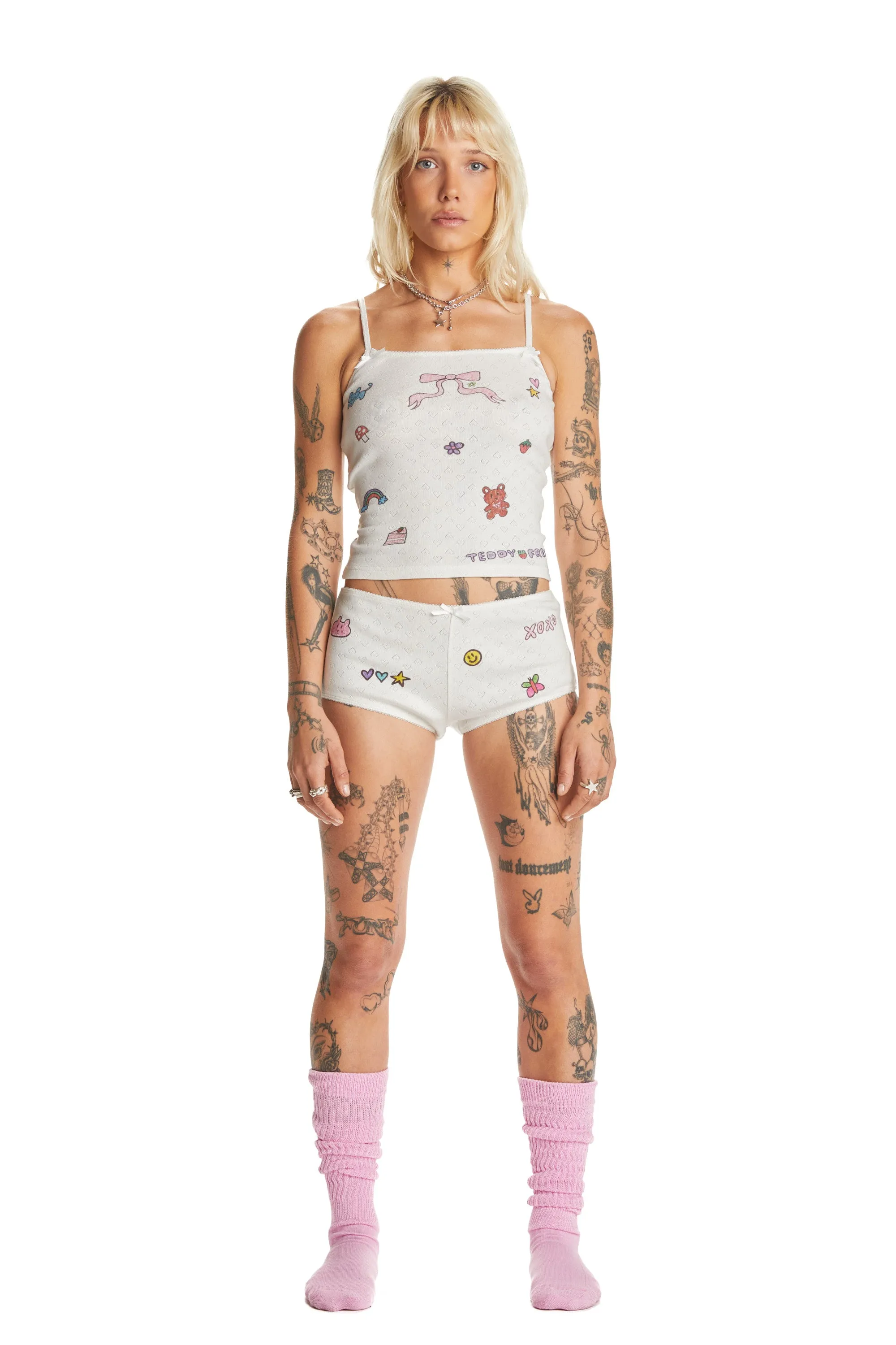 TF x Blo_oberry Pointelle Mini Shorts