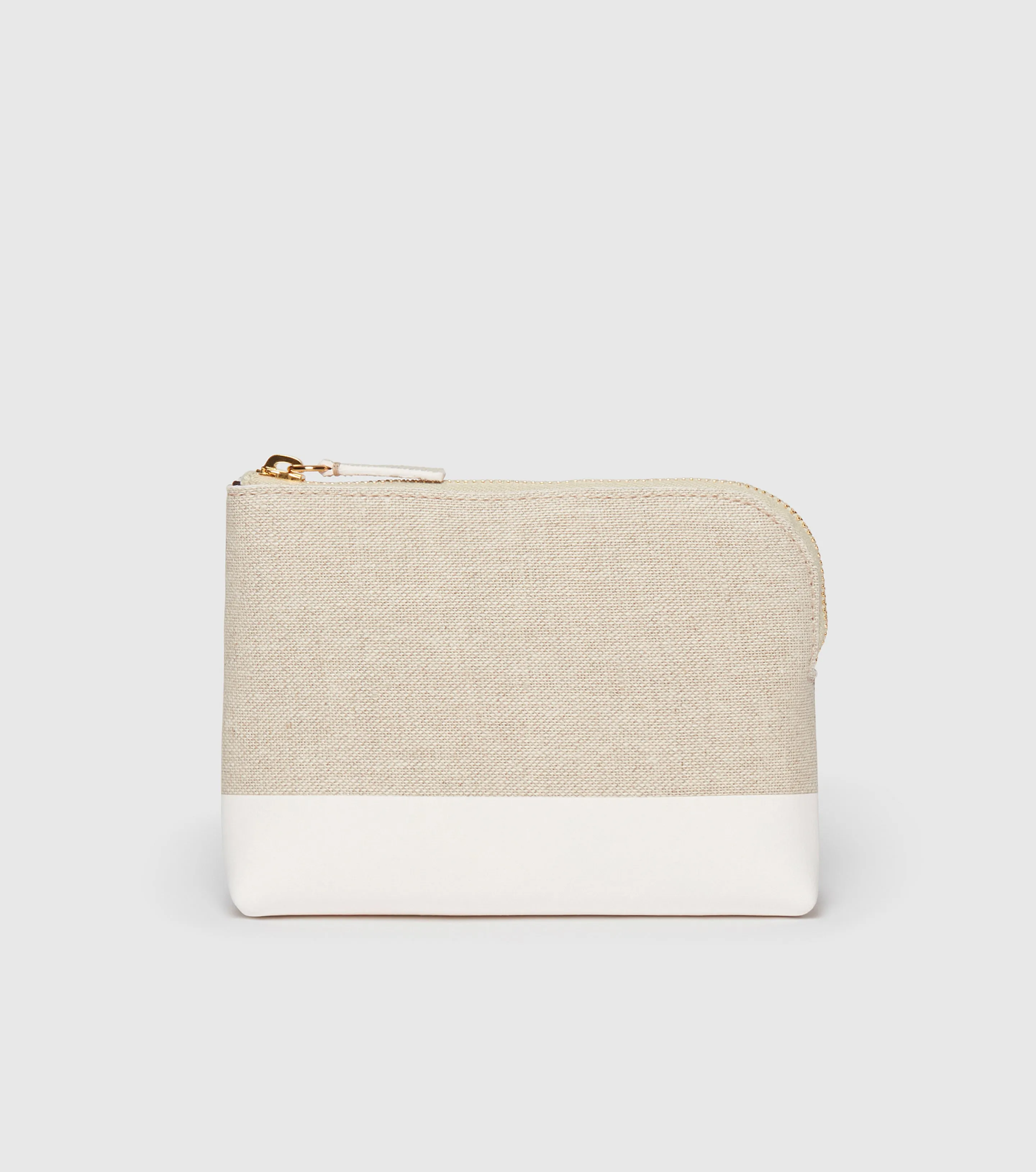 The Makeup Pouch - Linen and Crème