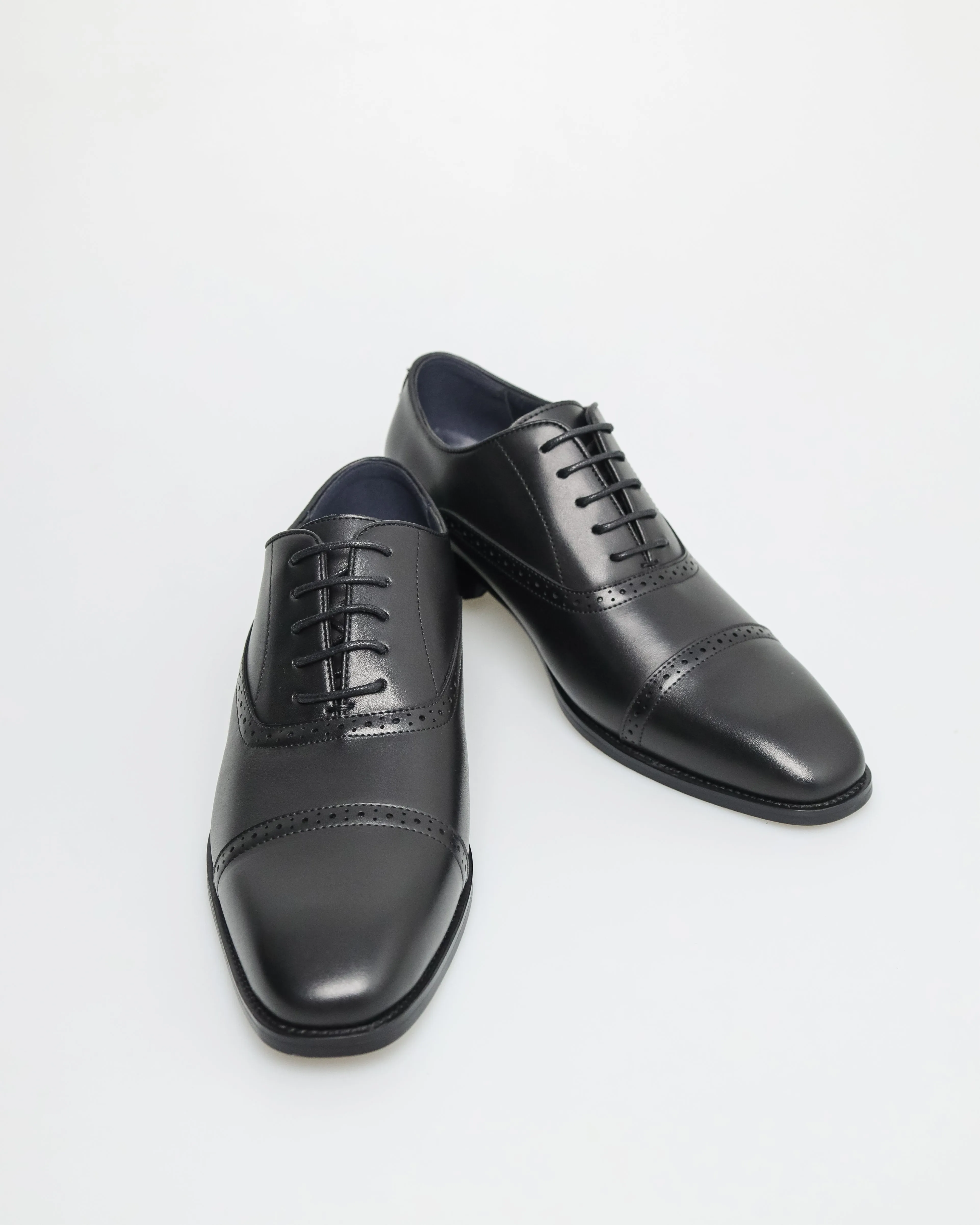 Tomaz F398 Men's Cap Toe Oxford (Black)