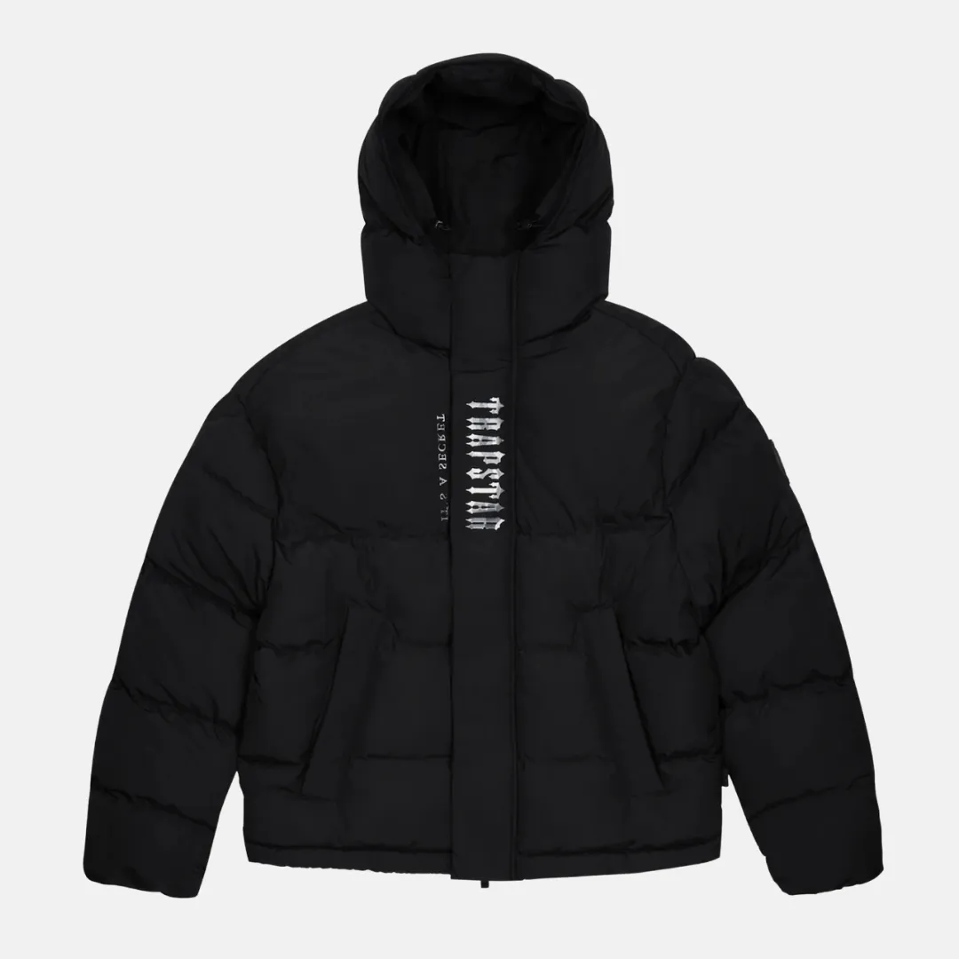 Trapstar Decoded Hooded Puffer 2.0 Jacket - Black/Camo