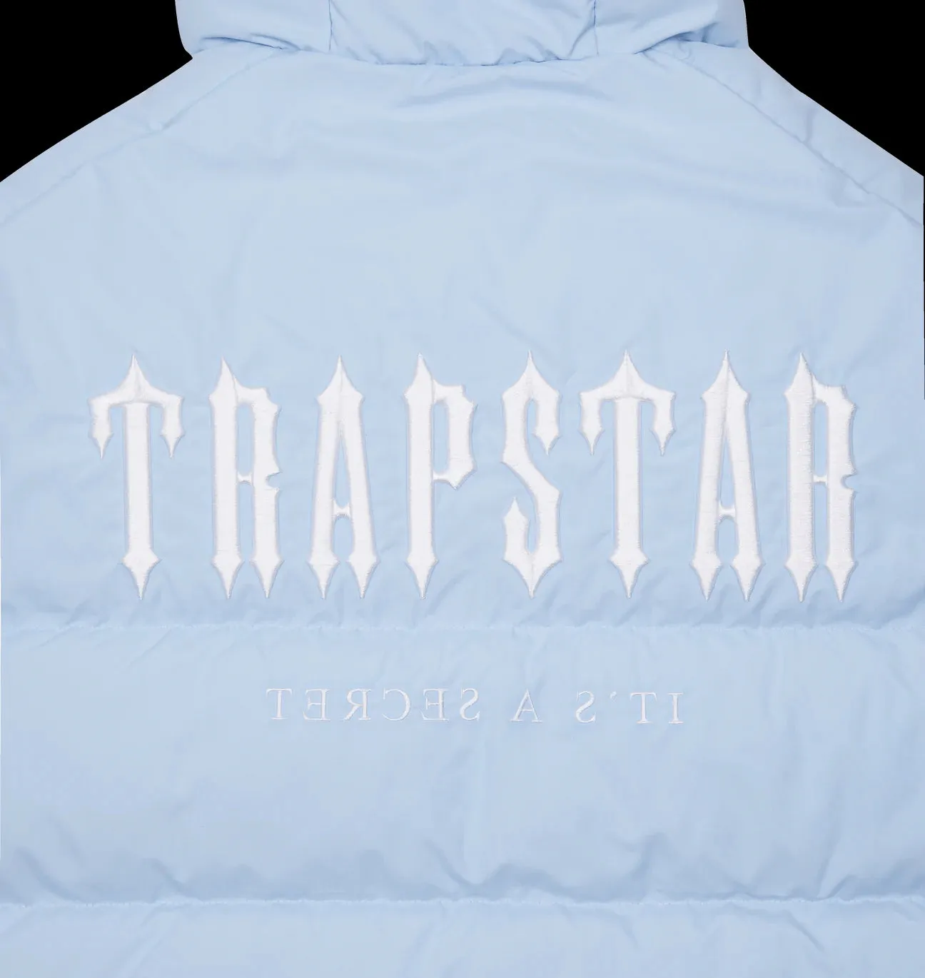 Trapstar Decoded Hooded Puffer 2.0 Jacket - Ice Blue