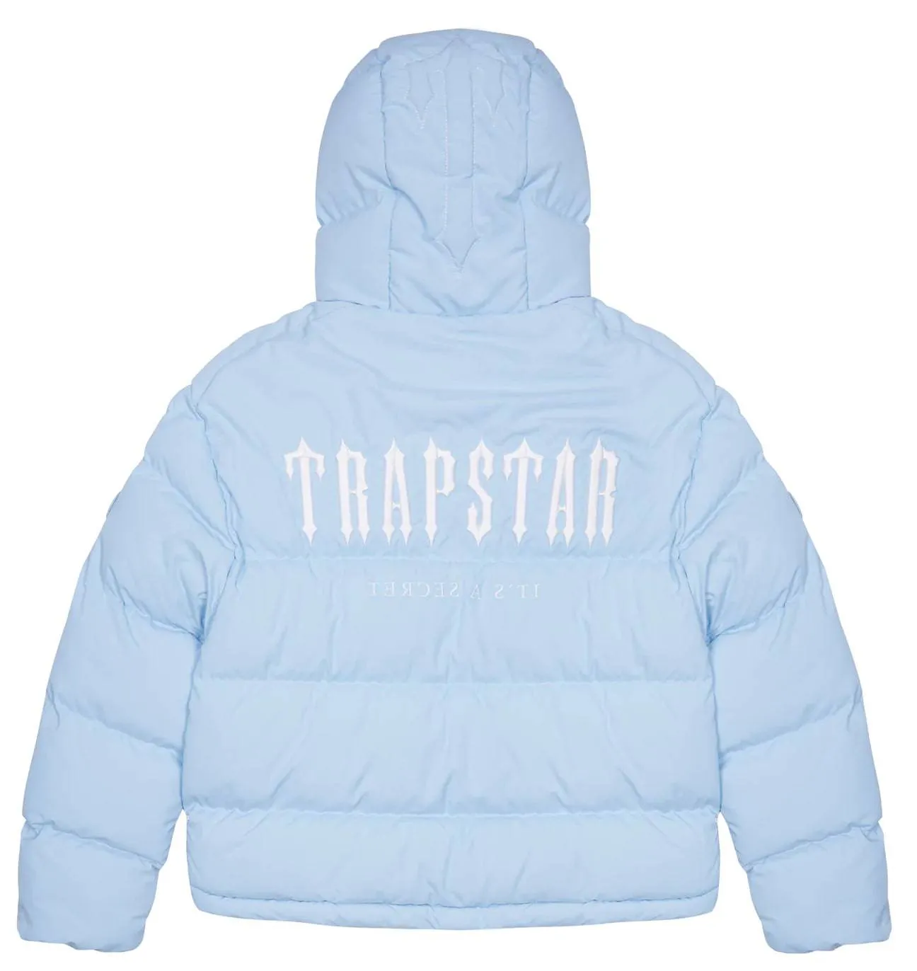 Trapstar Decoded Hooded Puffer 2.0 Jacket - Ice Blue