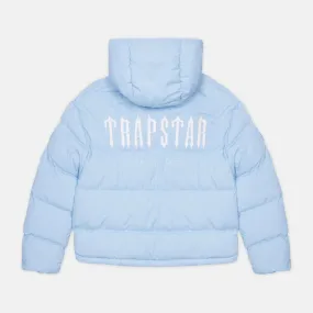 Trapstar Decoded Hooded Puffer 2.0 Jacket - Ice Blue