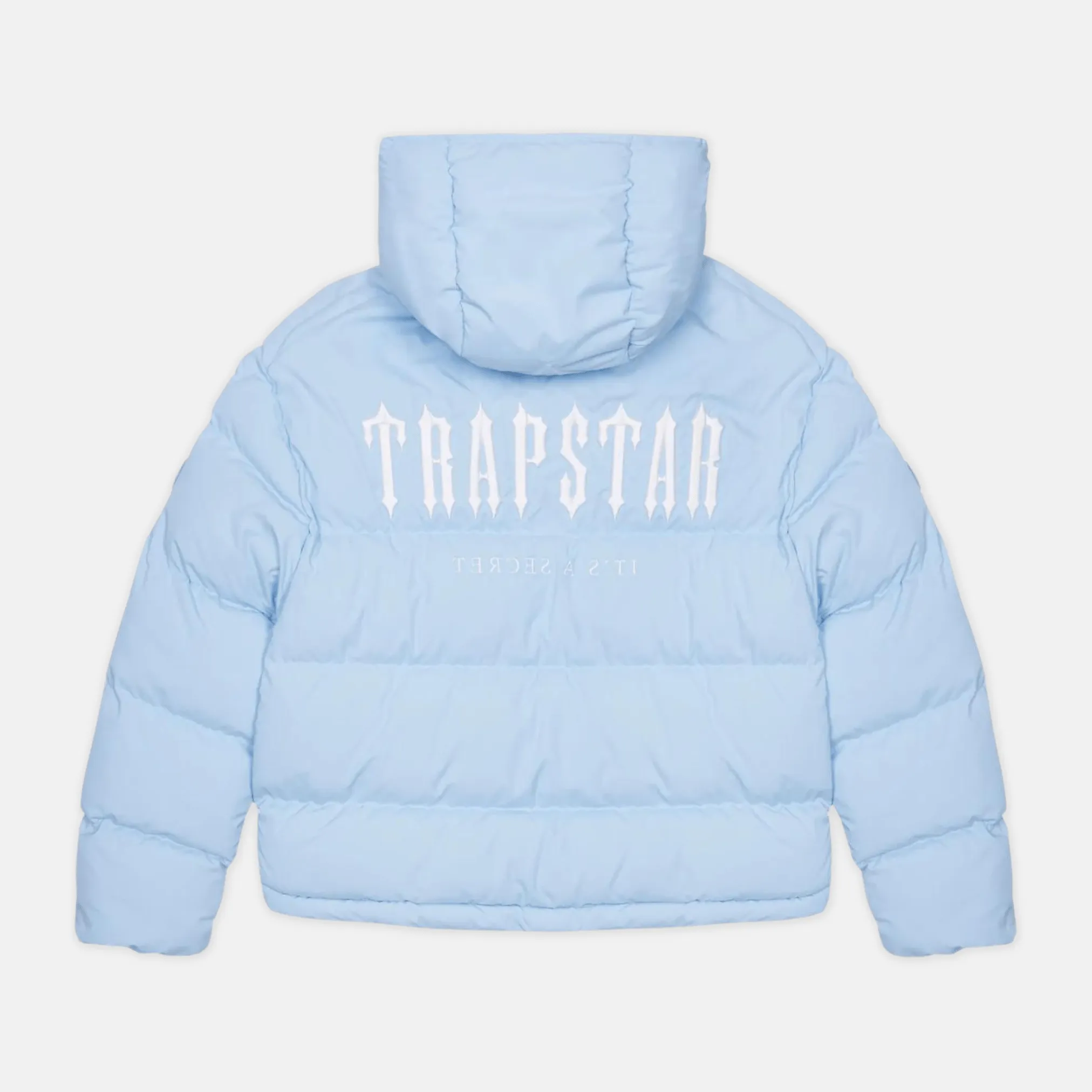 Trapstar Decoded Hooded Puffer 2.0 Jacket - Ice Blue