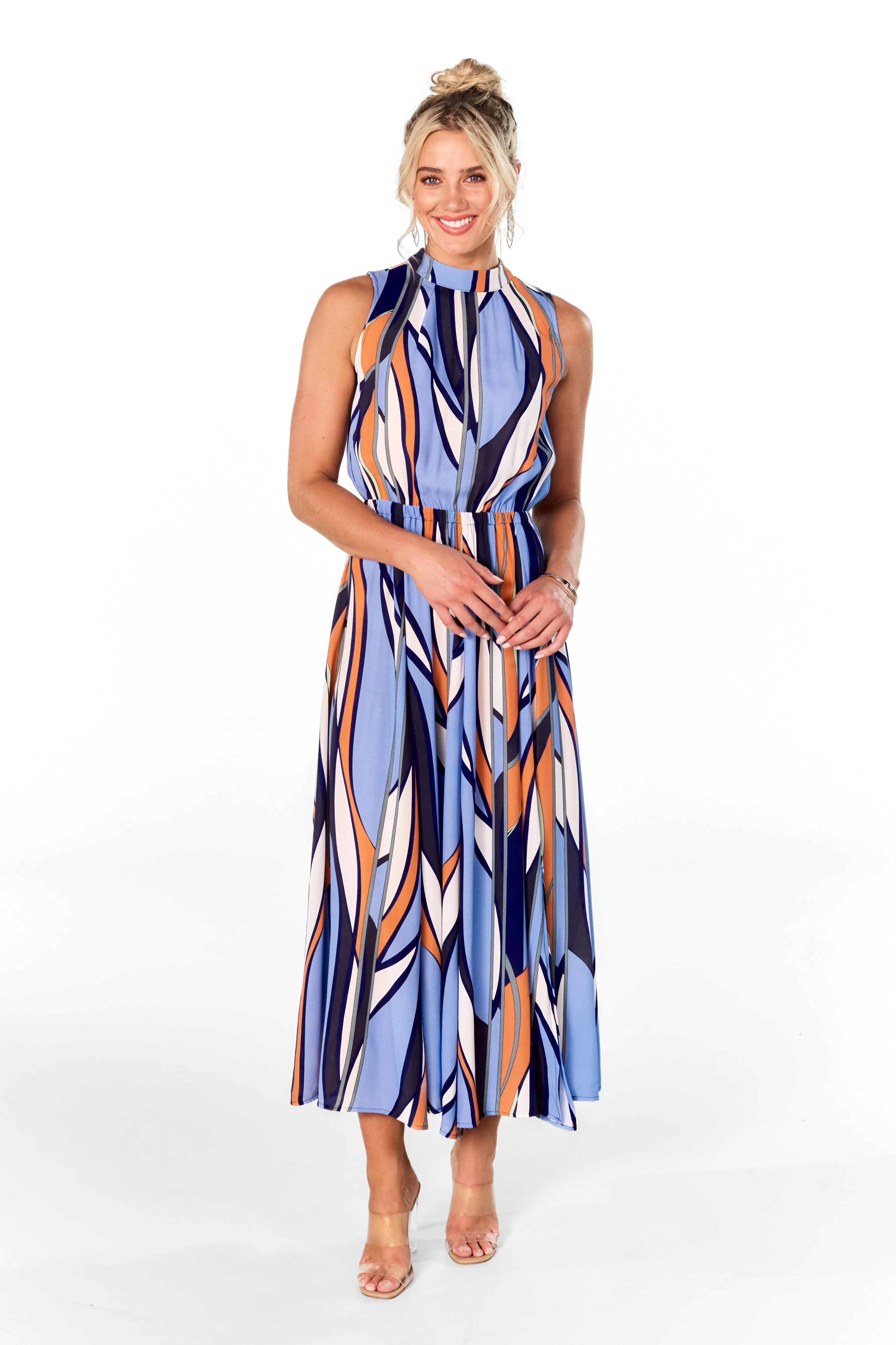 Venice Panelled Midaxi Dress