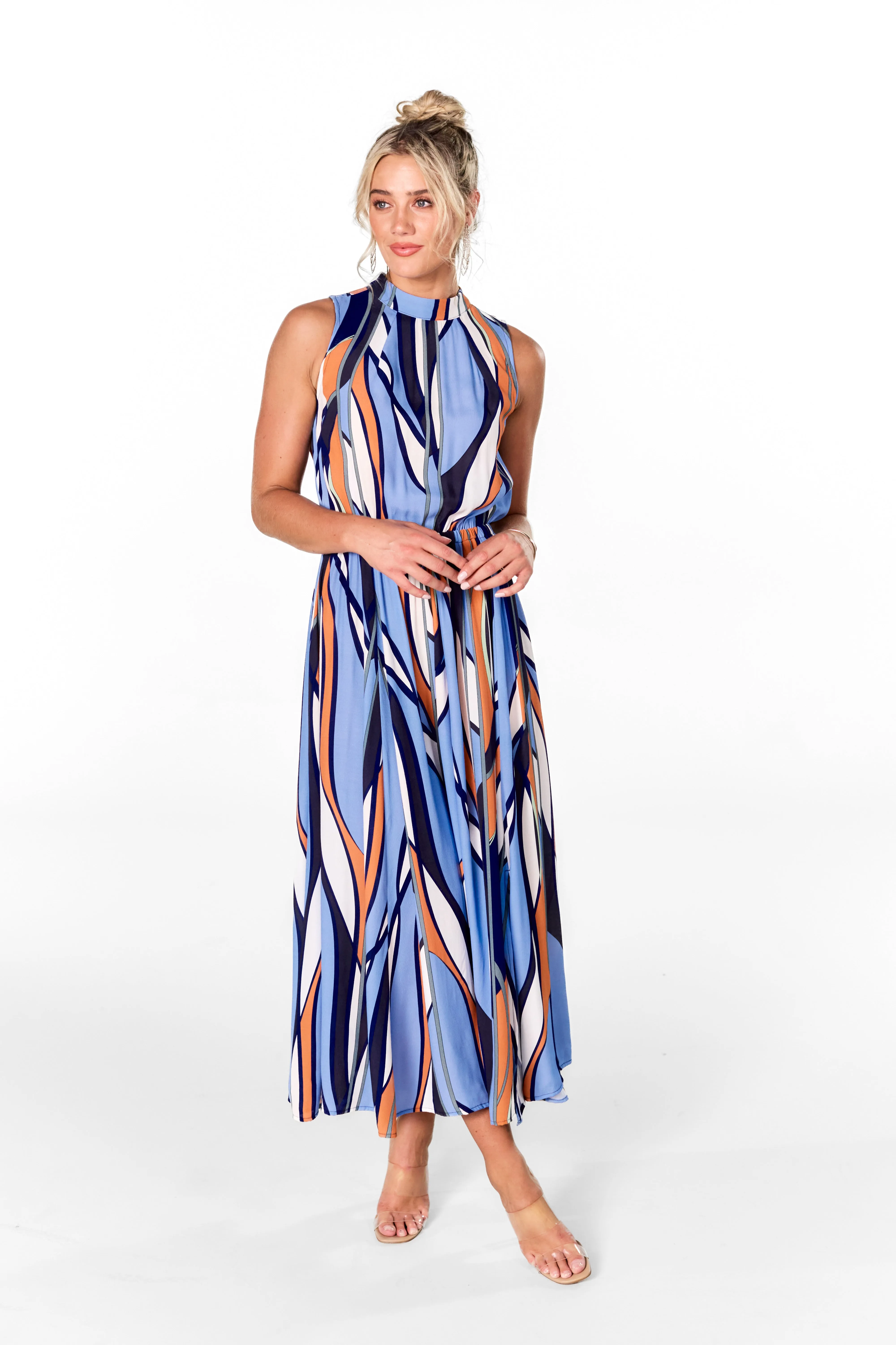 Venice Panelled Midaxi Dress