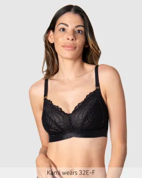 WARRIOR SOFT CUP BLACK MULTIFIT NURSING BRA - WIREFREE