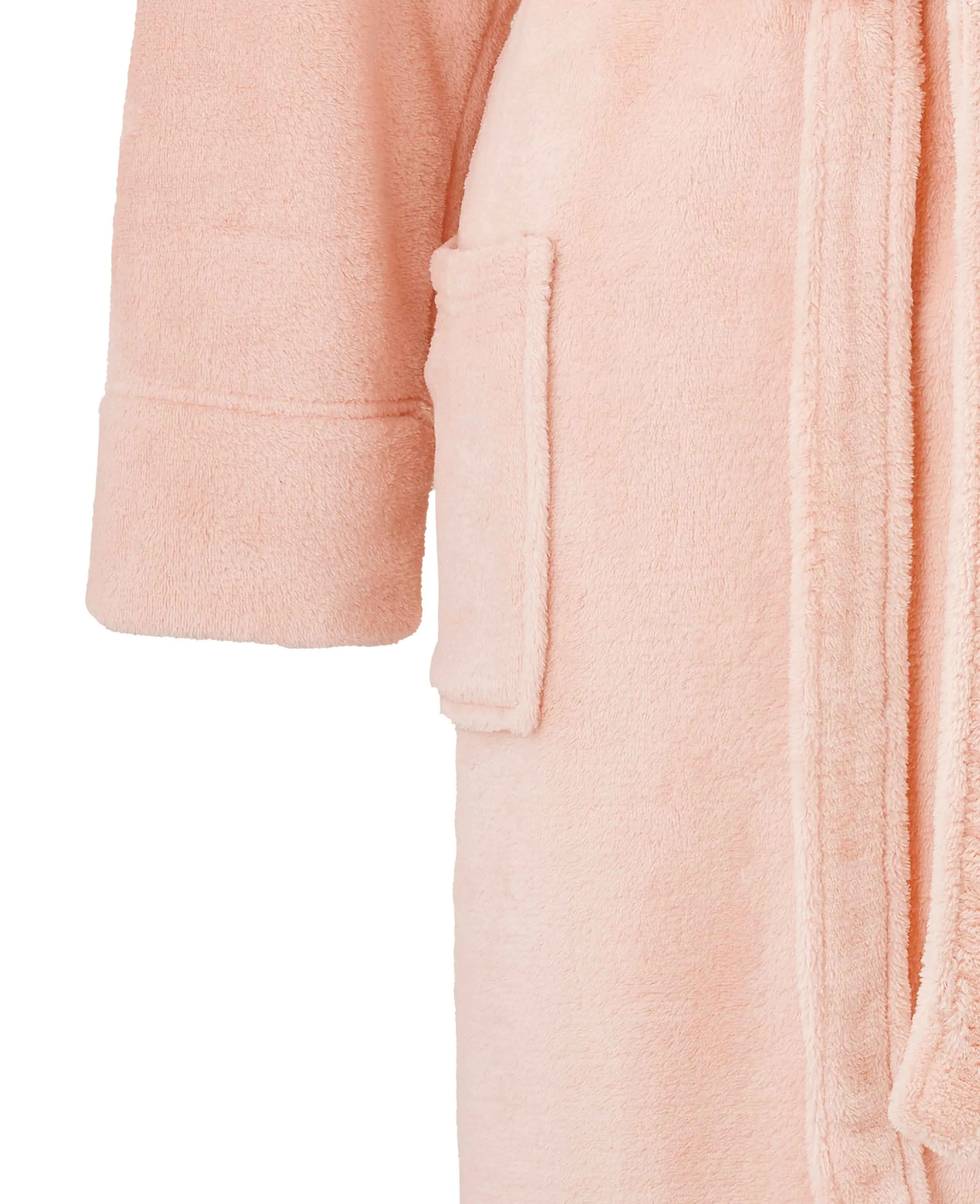 Women's Dusky Pink Fleece Supersoft Dressing Gown