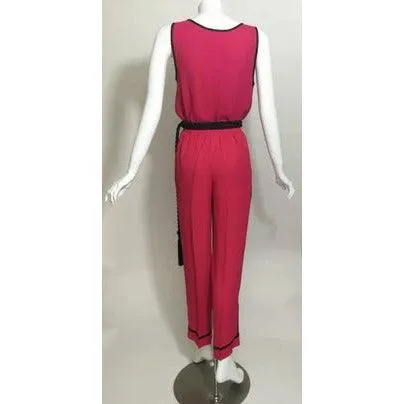 Yves Saint Laurent Top, Pants & Tassel Belt Set | FR 38-36